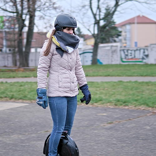 Absolventka kurzu zvládá samostatnou jízdu